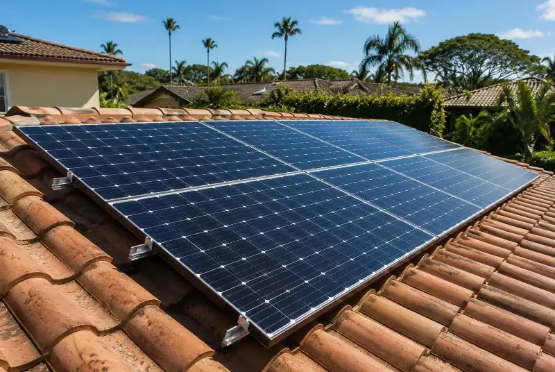 Installation de panneaux solaires à Carnas